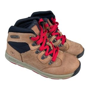 Timberland Youth Boys Boots Brown Suede Leather 2573R Lace Up Size 1.